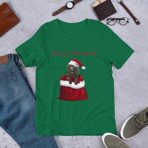 Merry Christmas Pup- Short-Sleeve Unisex T-Shirt
