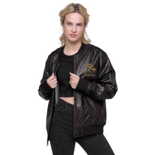 Boykin Life- Leather Bomber Jacket