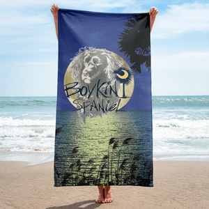 Over The Moon Beach Towel